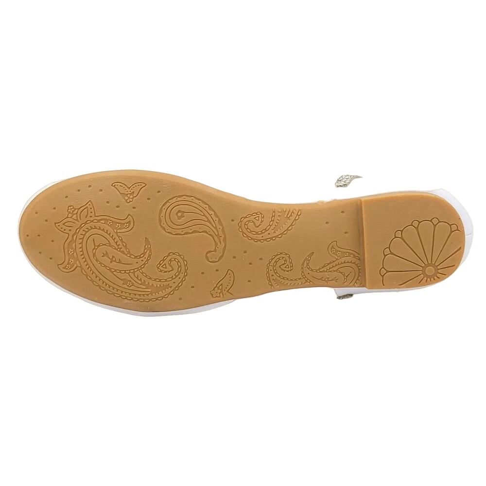 AXZ Adorababy Youth Girls T-Strap D'orsay Ballet Flats Size US 3 White BA0058 - Picture 5 of 5
